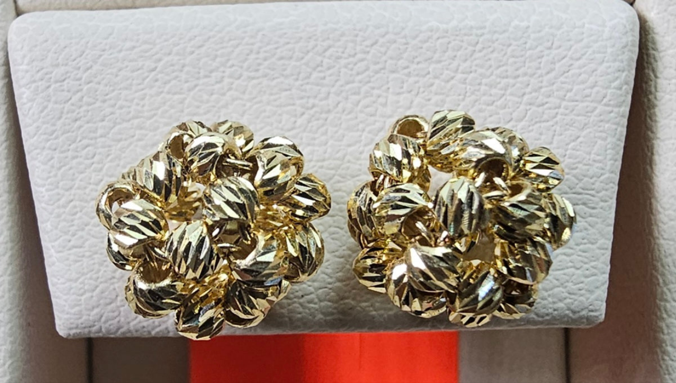 Aretes 14k Oro Italiano