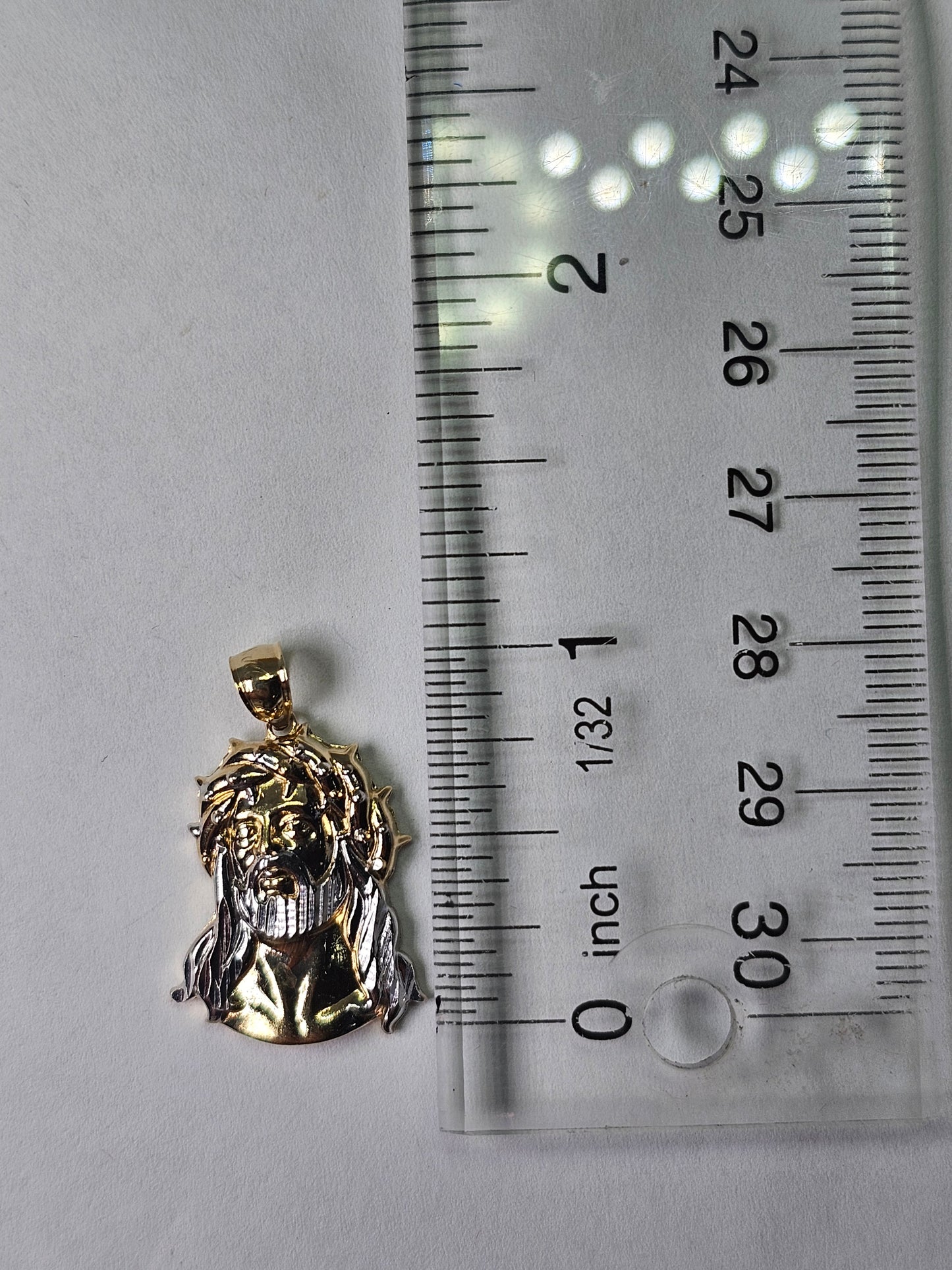 14K Gold Divine Face Pendant - Dige Divino Rostro 14k
