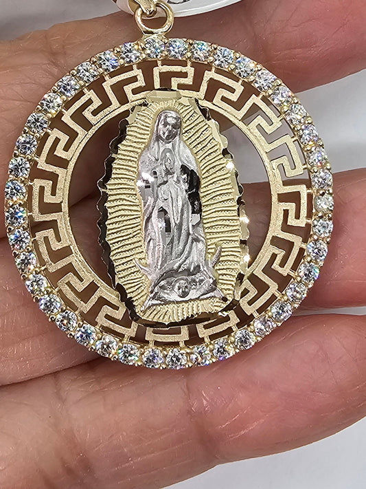 Medalla Virgen de Guadalupe 14k oro