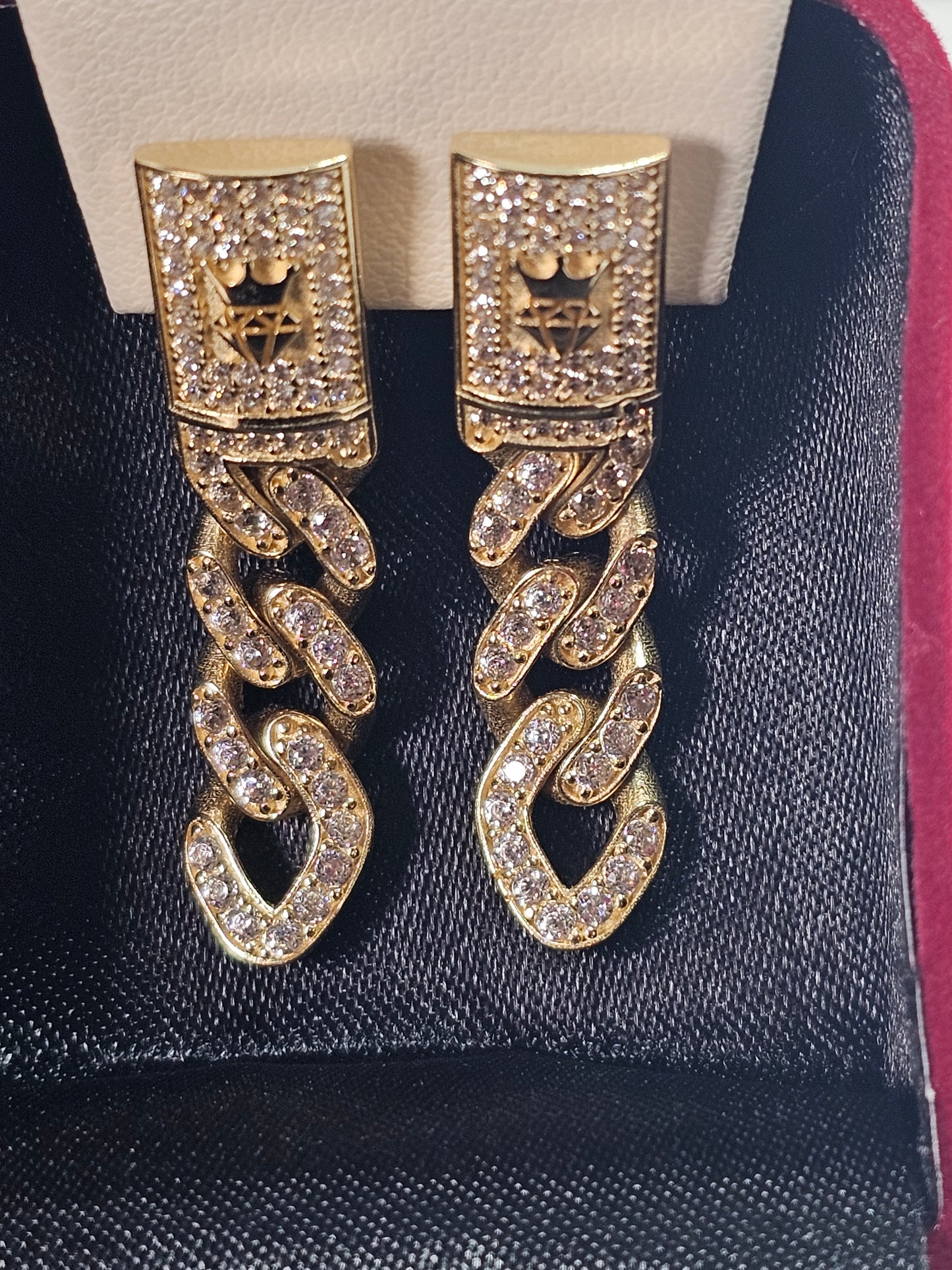 Aretes Colgantes 14k Oro