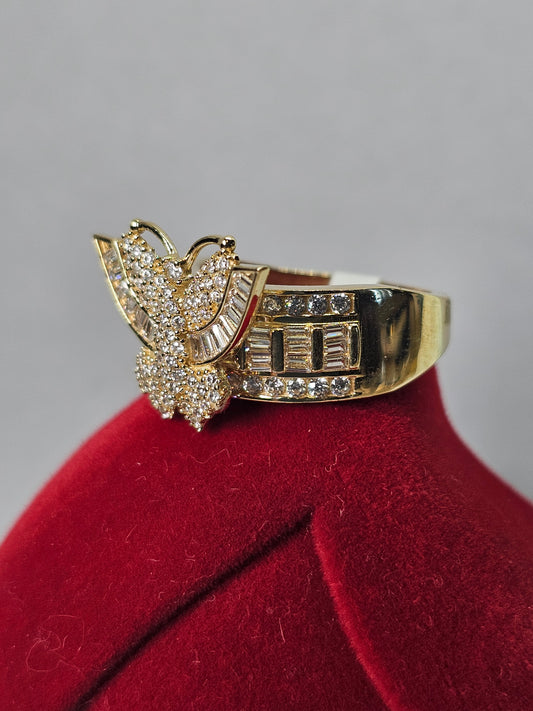 Anillo Mariposa 14k Oro solido