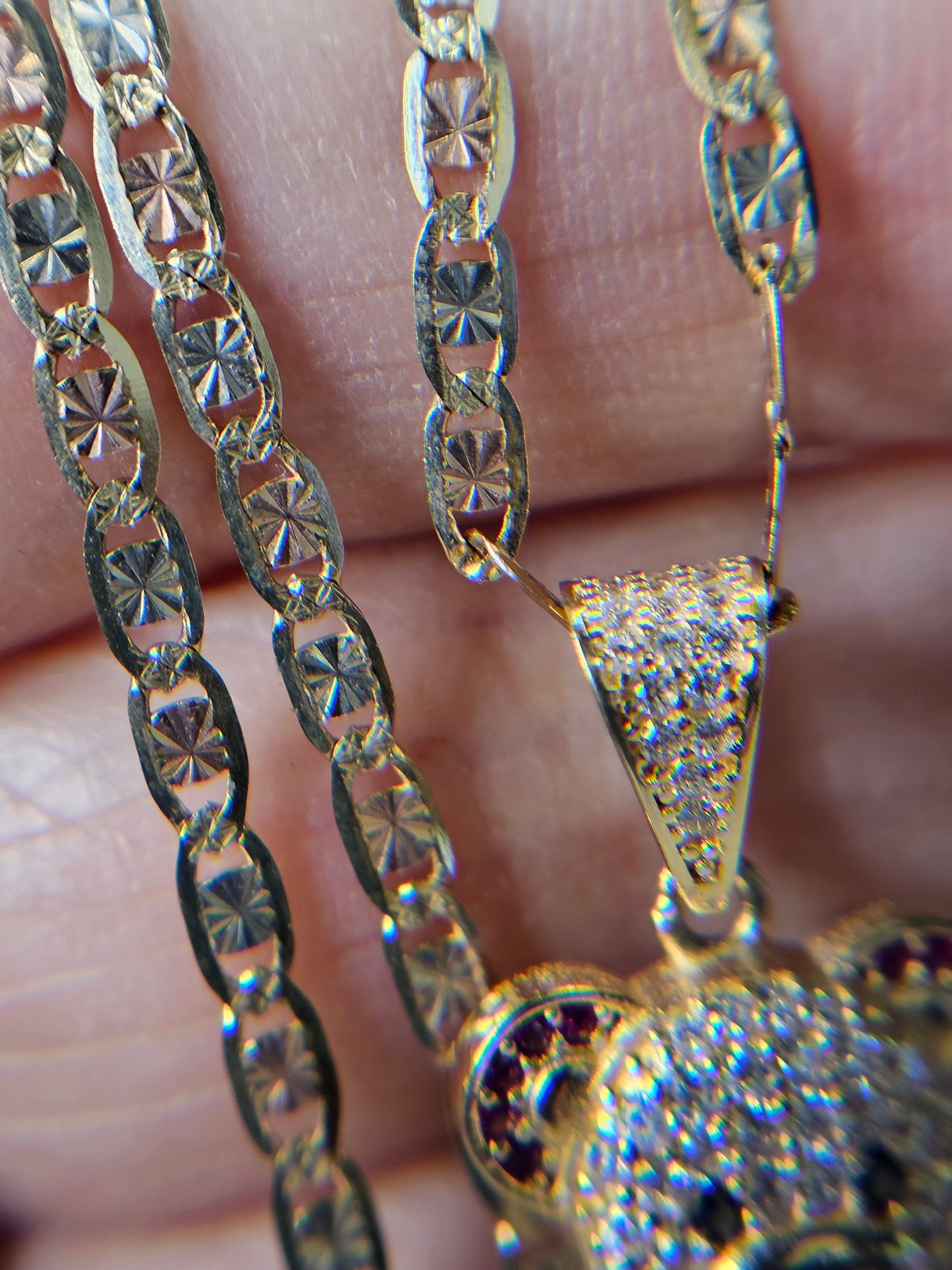 Set cadena y dige Oso 14k