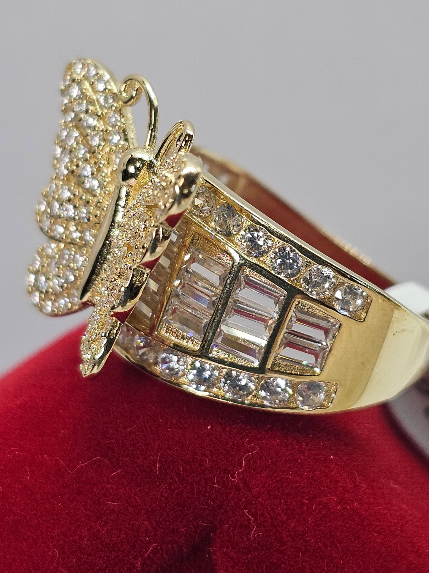 Anillo Mariposa 14k Oro solido