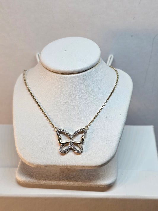Gargantilla Mariposa de 14k oro
