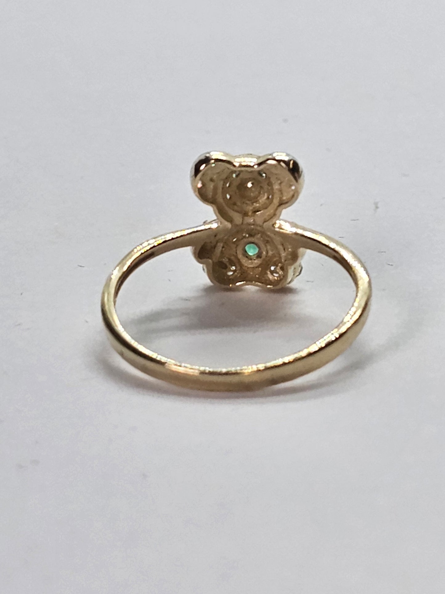 14k Gold Bear Ring #6 - Anillo De Osito 14k oro Solido #6