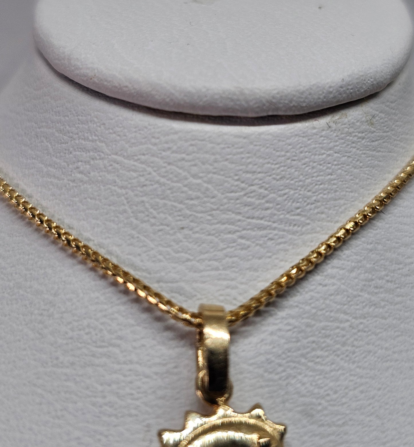 Set Dige de caballo de mar cadena 14k