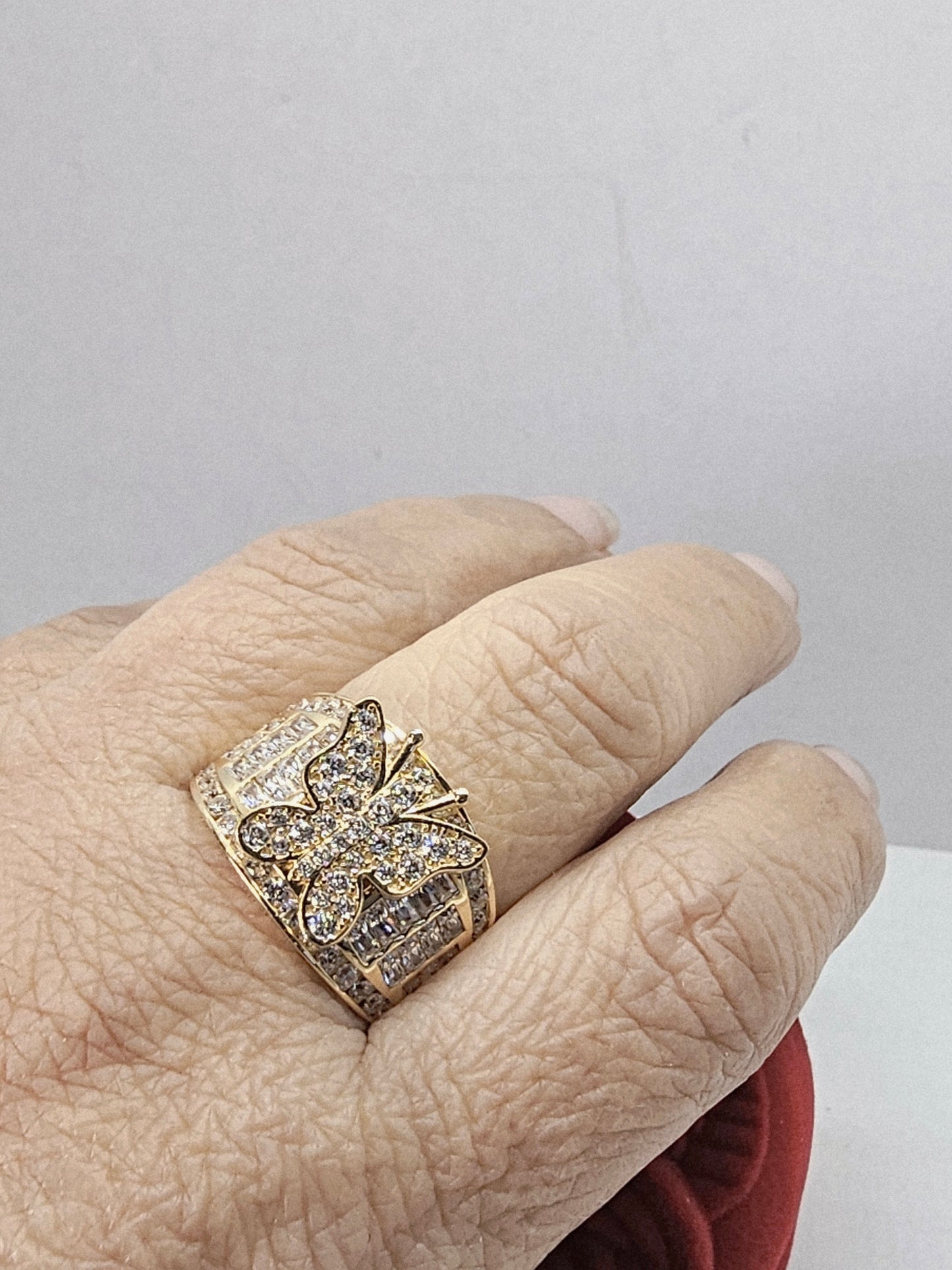 Anillo Mariposa 14k Oro solido