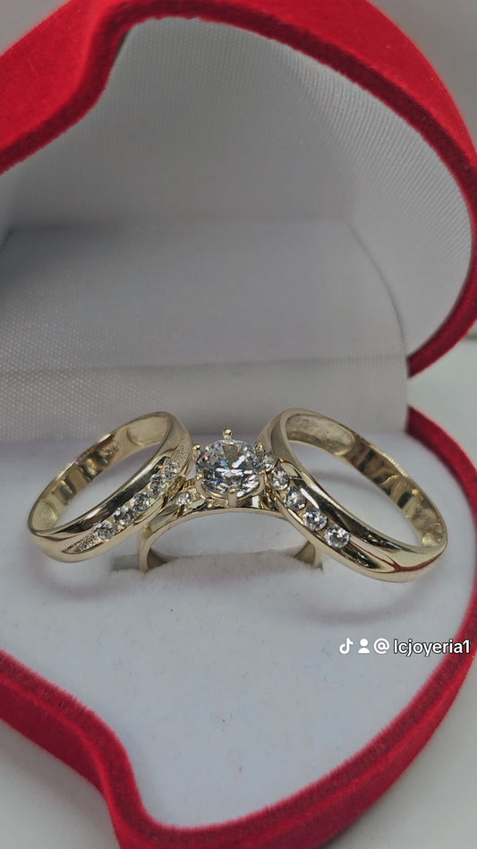 Anillos de Boda Set 14k