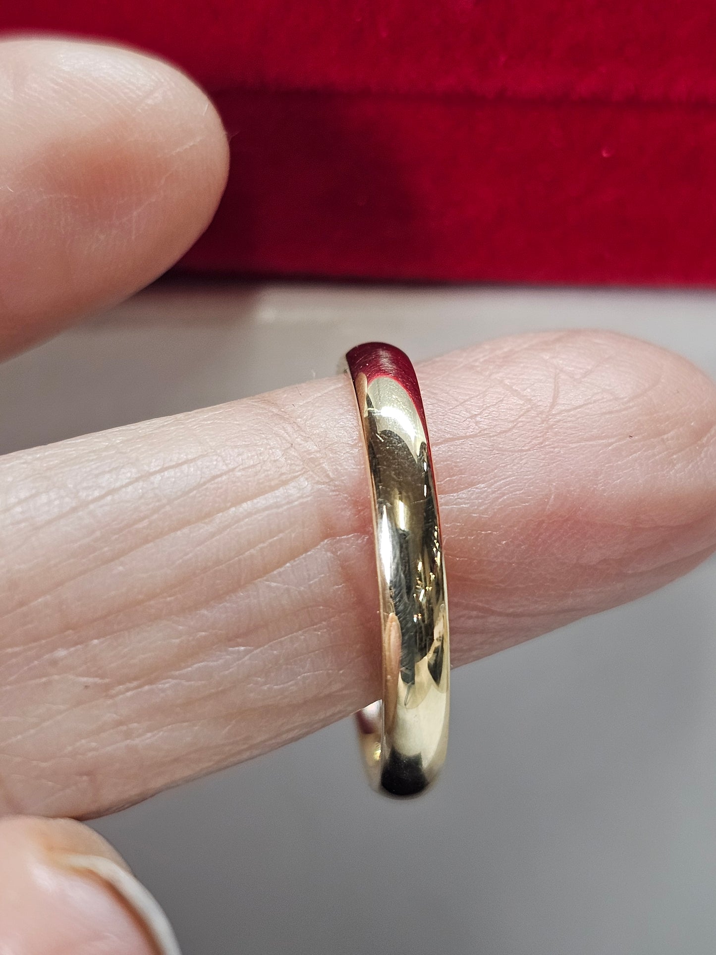 14K Gold Wedding Band - Argolla de 14k