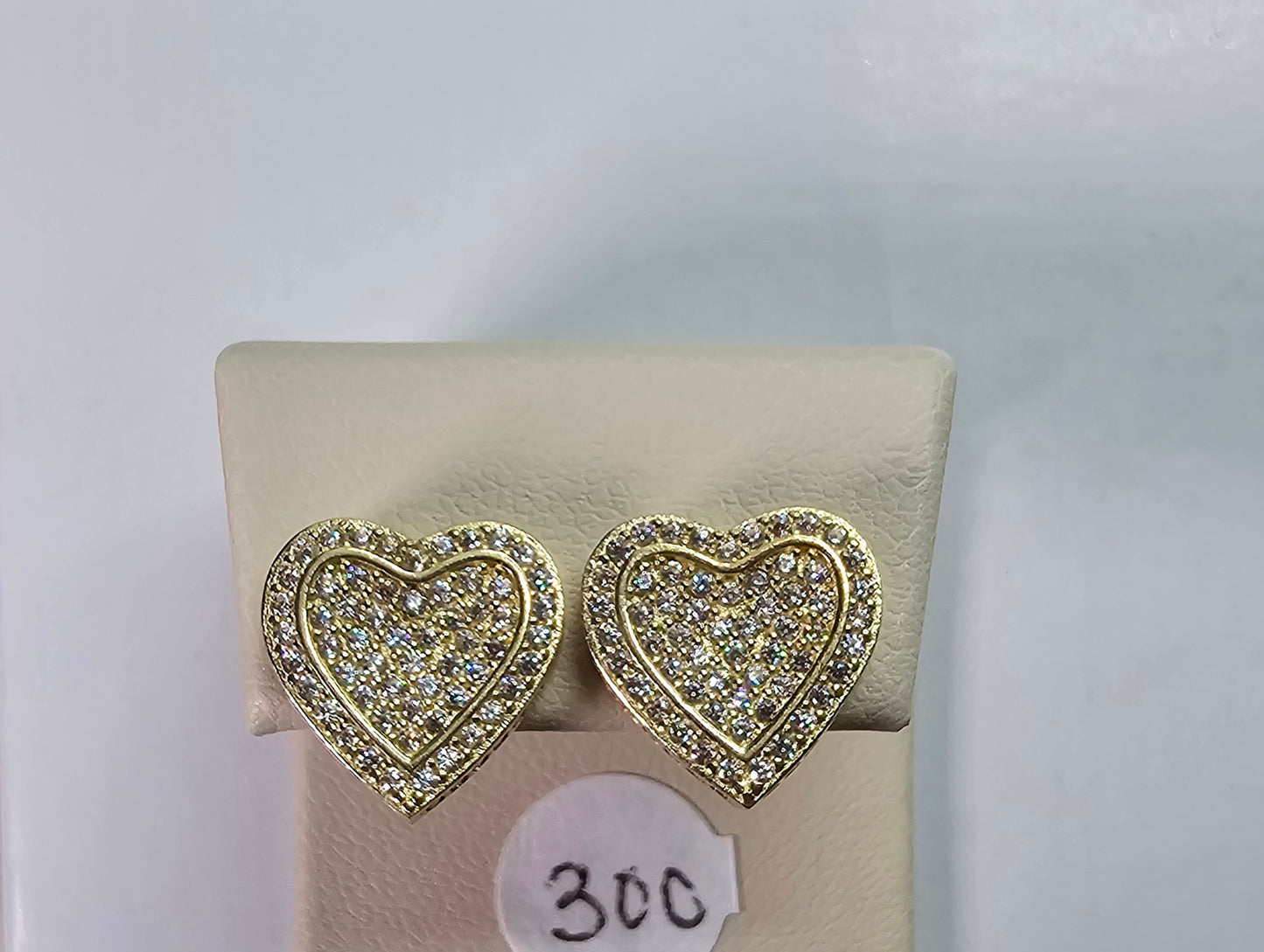 Aretes Corazón 14k Oro