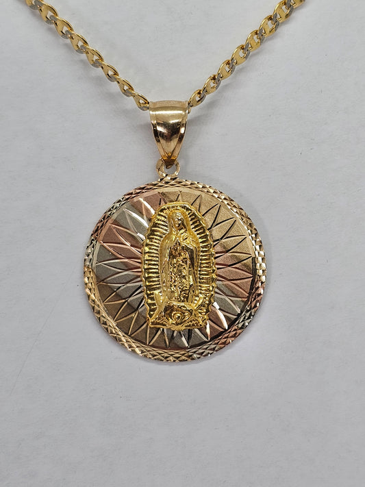 Set Cadena y Medalla 14k