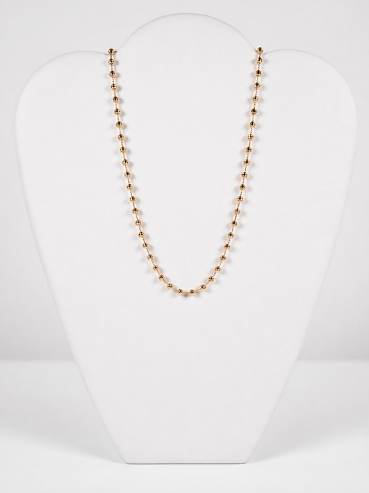 14K Yellow Gold Bolo Style Bead Chain