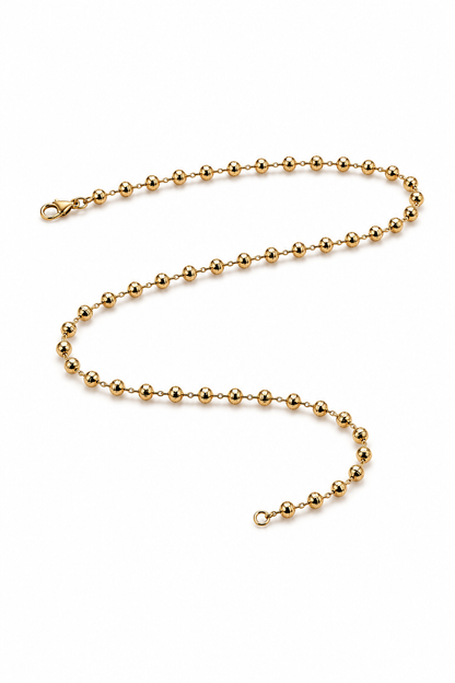 14K Yellow Gold Bolo Style Bead Chain