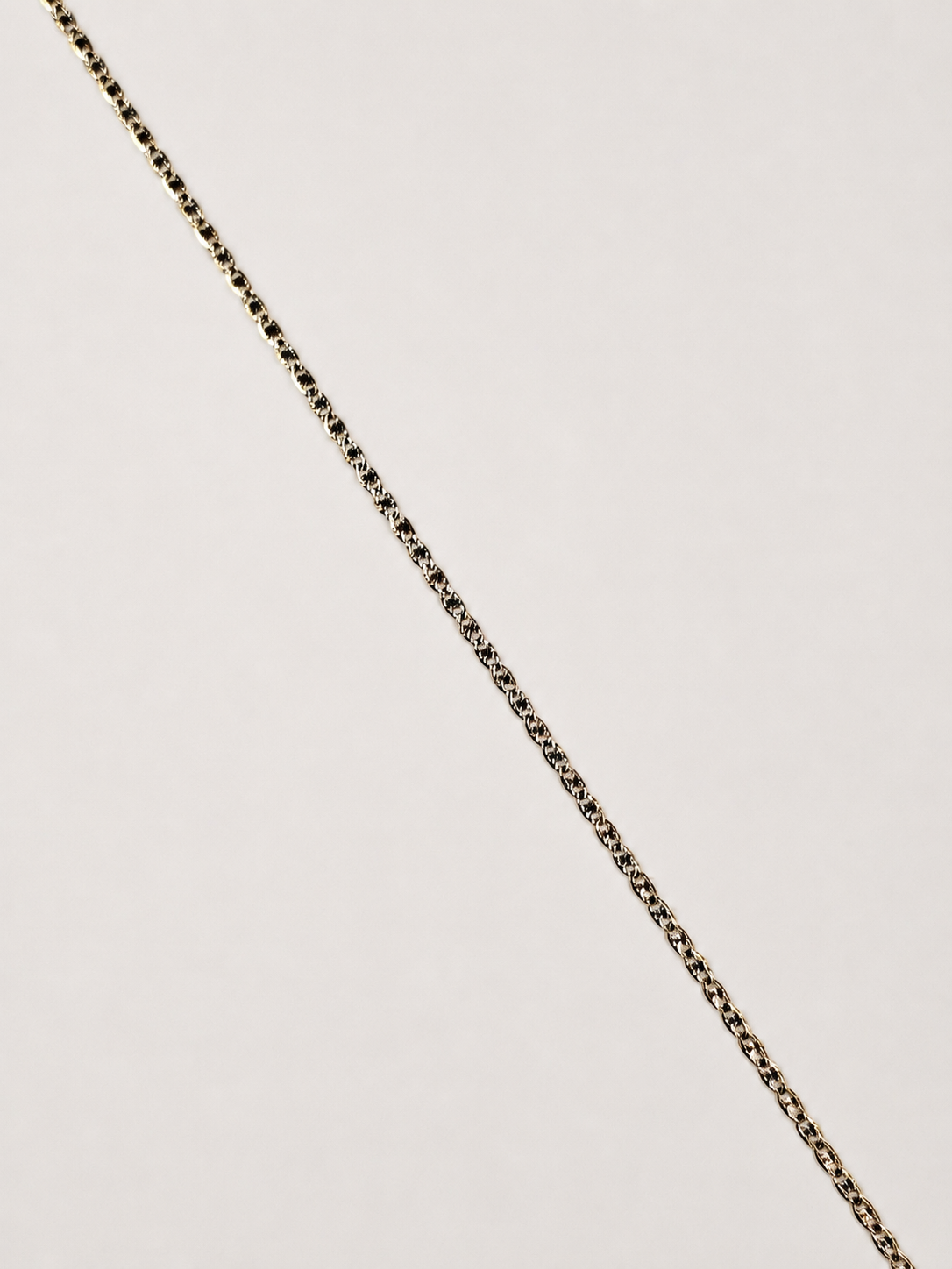 14K Yellow Gold Diamond-Cut Marquise Link Chain – 3 mm