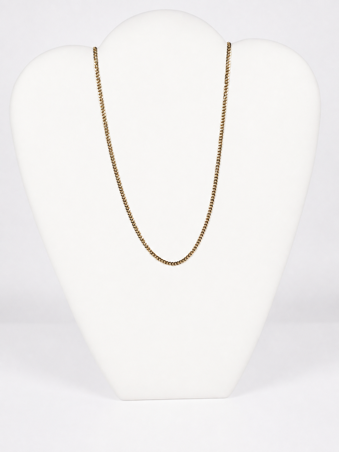 14K Yellow Gold Diamond-Cut Curb Link Chain 2.1 mm