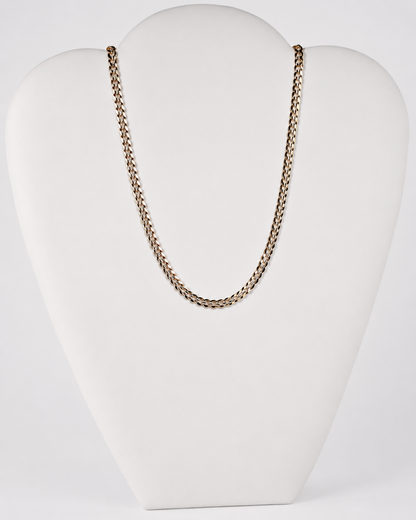14K Yellow Gold Diamond-Cut Curb Link Chain 4.6 mm