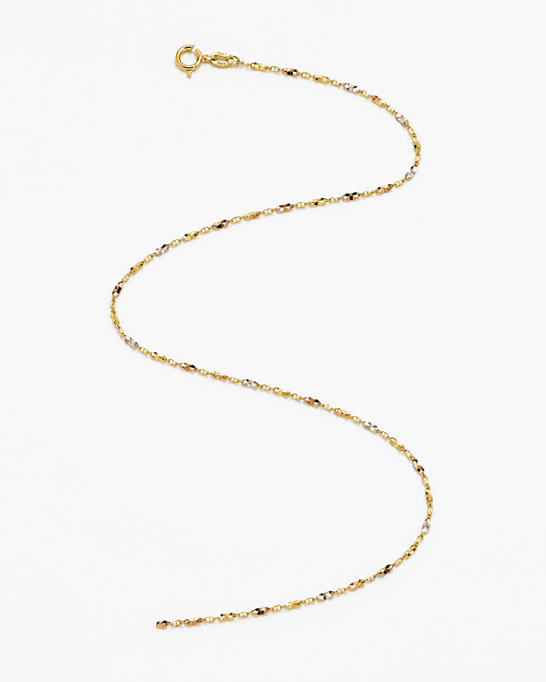 14K Yellow Gold Stamped Singapore Chain 1.4 mm