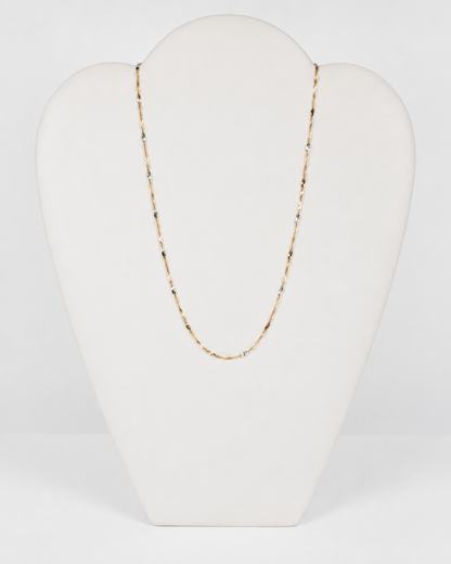 14K Yellow Gold Stamped Singapore Chain 1.4 mm