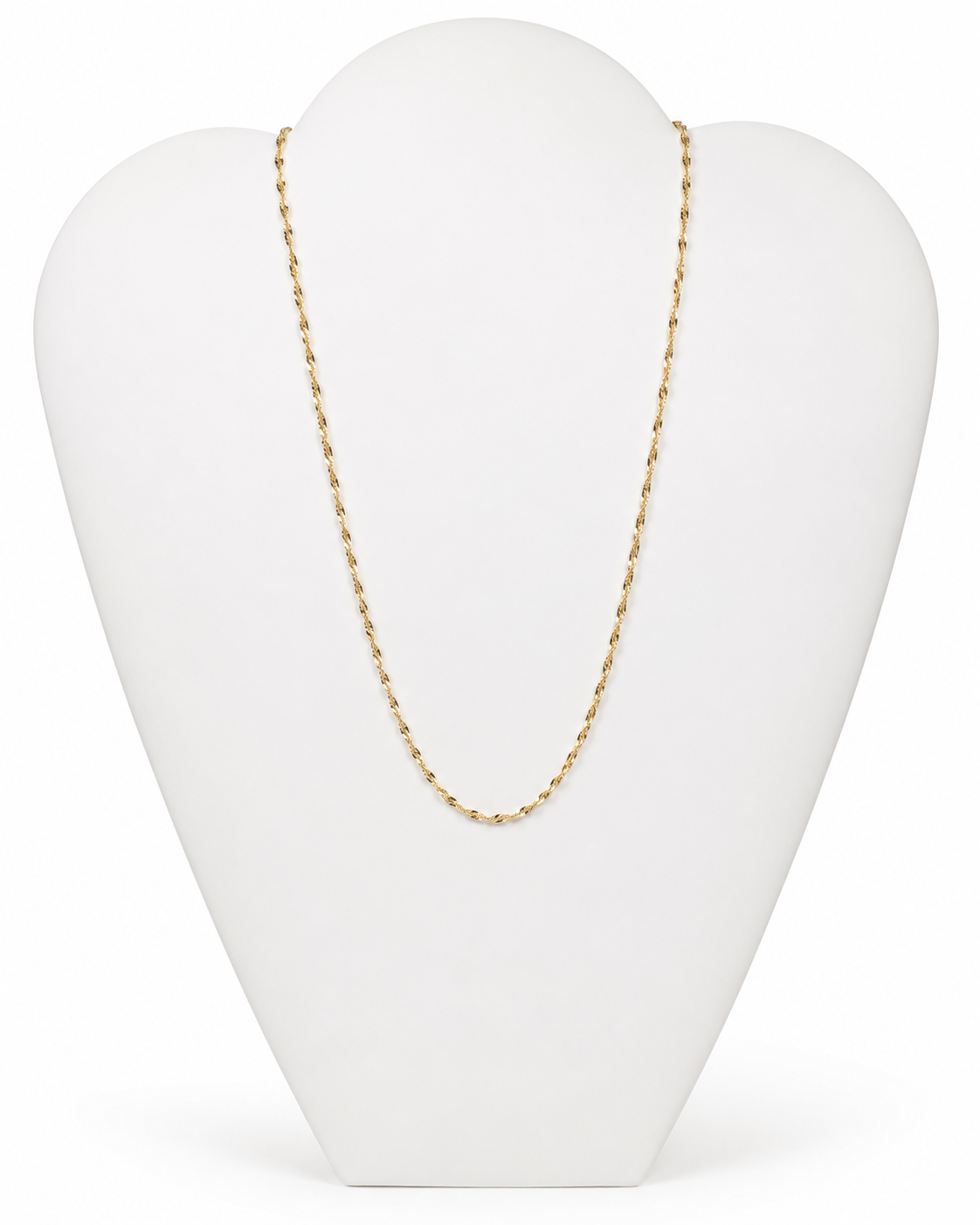 14K Yellow Gold Twisted Singapore Chain 1.4 mm