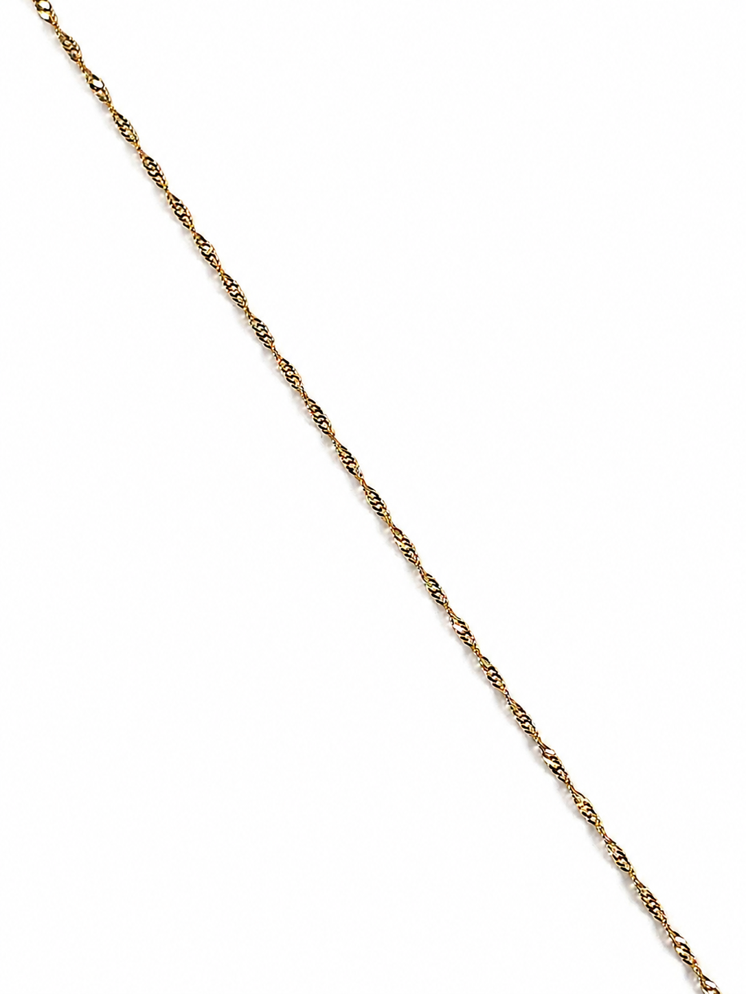 14K Yellow Gold Twisted Singapore Chain 1.4 mm