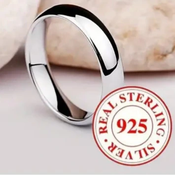 Anillo Elegante de Plata de Ley 925 - Diseño Clásico Pulido