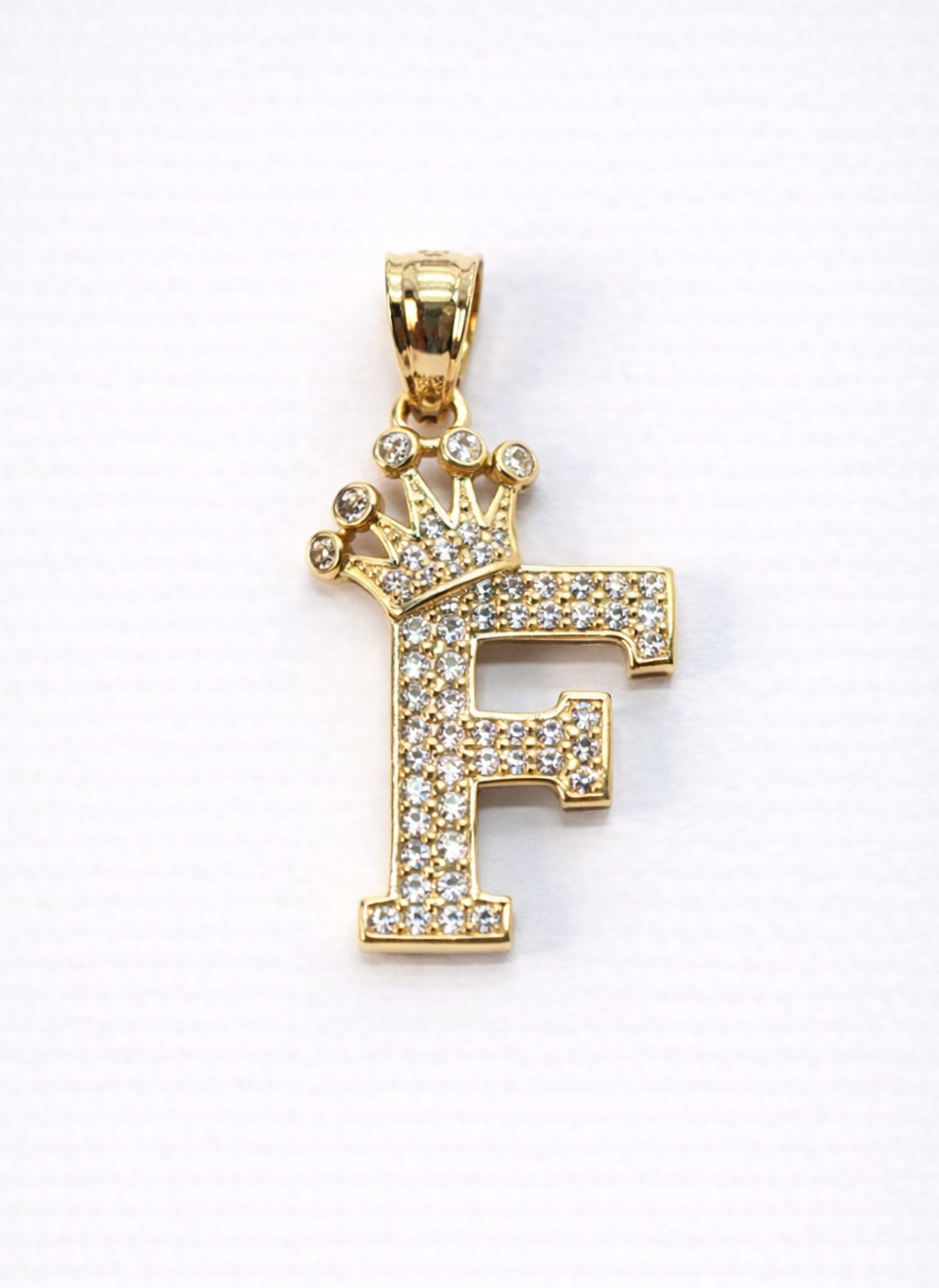 14K Gold A-Z Letter Pendant - Dige Inicial A-Z Oro 14K CZ