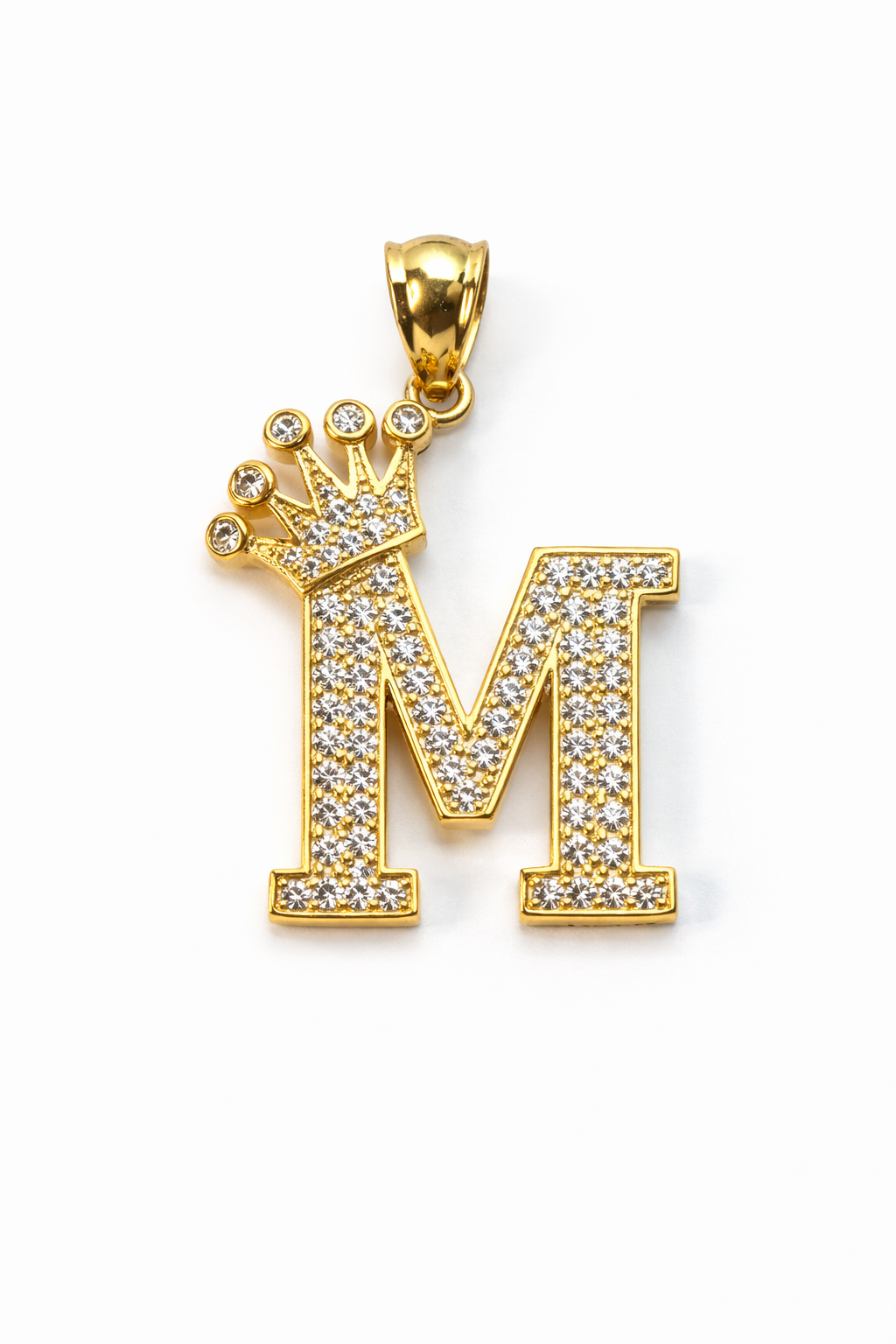 14K Gold A-Z Letter Pendant - Dige Inicial A-Z Oro 14K CZ