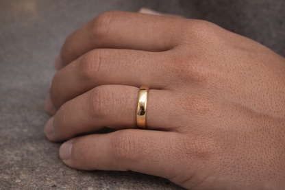 14K Gold Wedding Band - Argolla de 14k