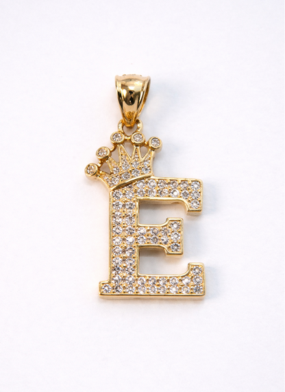 14K Gold A-Z Letter Pendant - Dige Inicial A-Z Oro 14K CZ