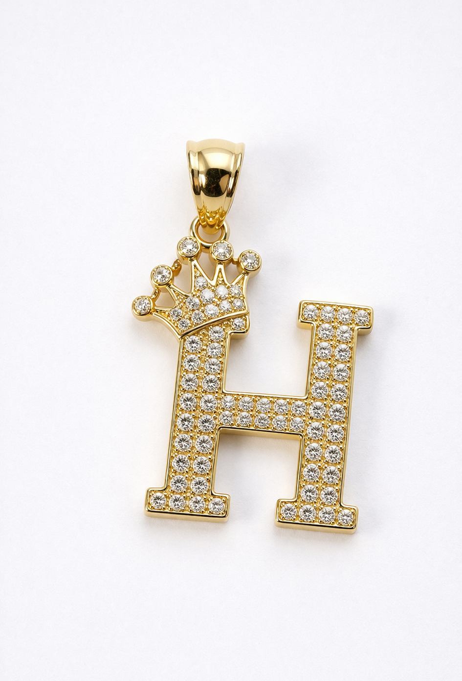 14K Gold A-Z Letter Pendant - Dige Inicial A-Z Oro 14K CZ