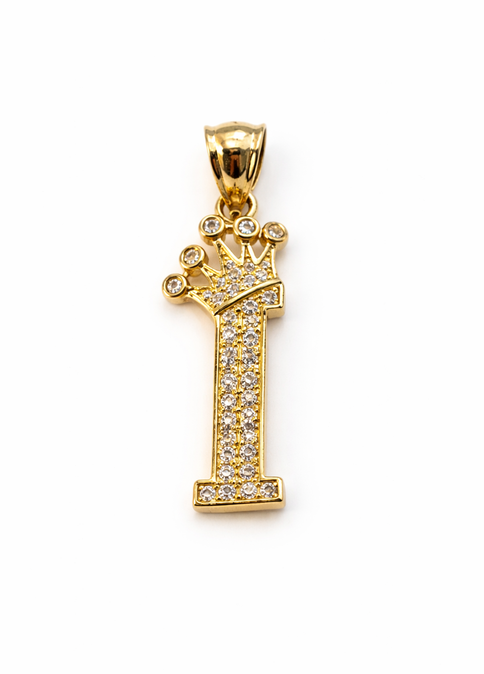 14K Gold A-Z Letter Pendant - Dige Inicial A-Z Oro 14K CZ