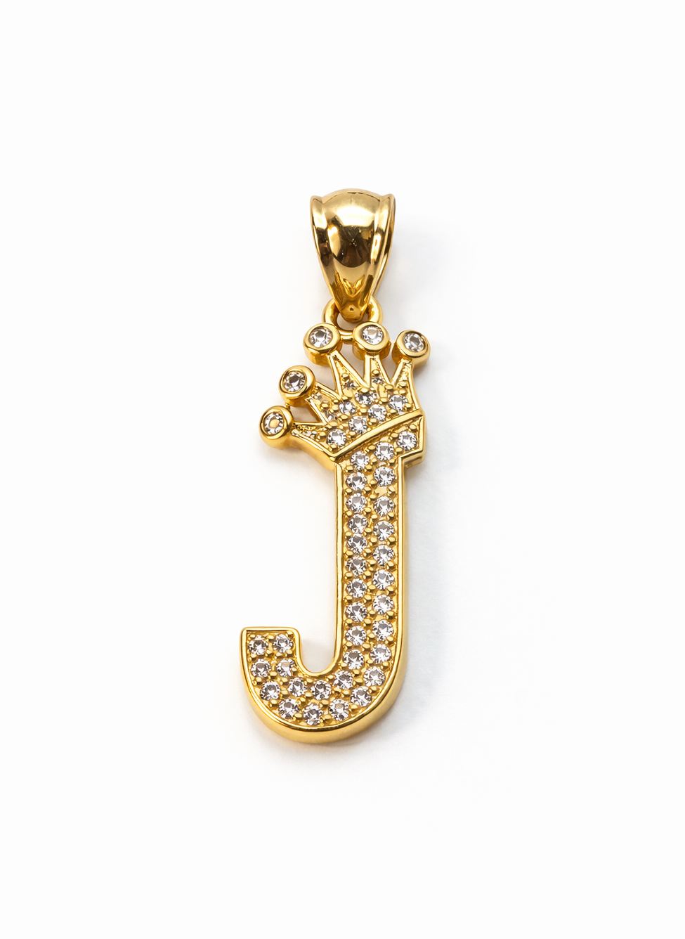 14K Gold A-Z Letter Pendant - Dige Inicial A-Z Oro 14K CZ