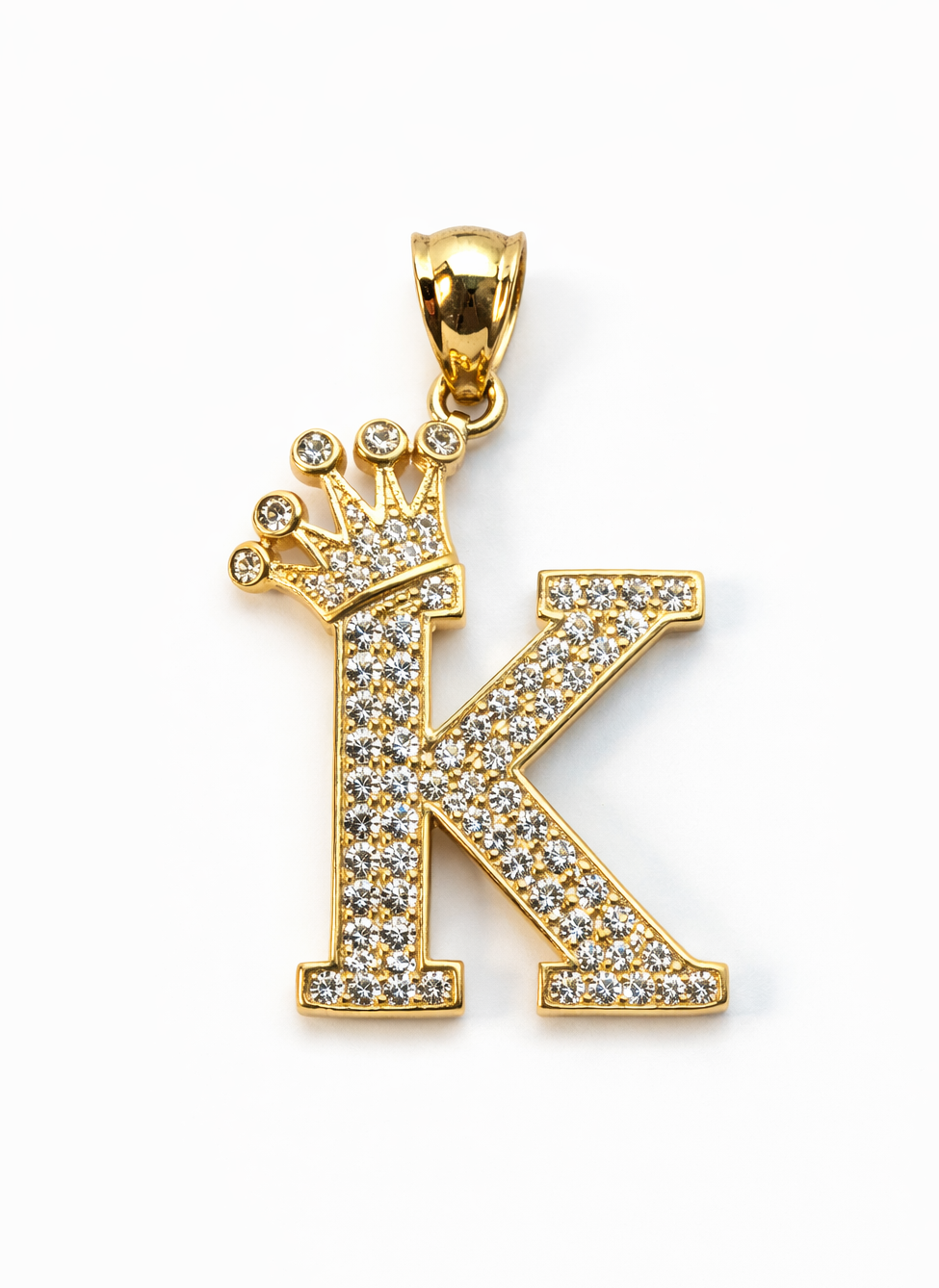 14K Gold A-Z Letter Pendant - Dige Inicial A-Z Oro 14K CZ