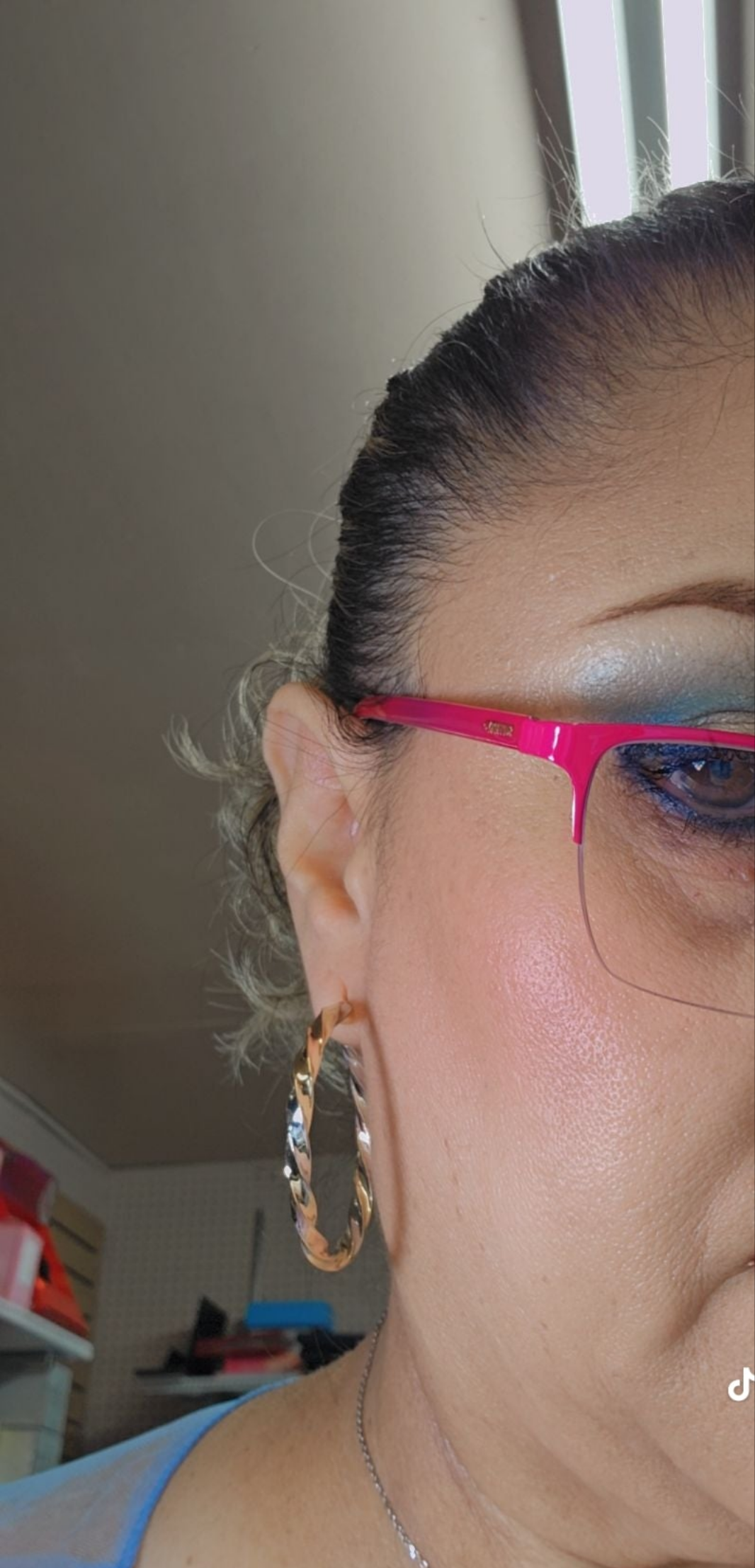 Arracadas 3 tonos 14k oro