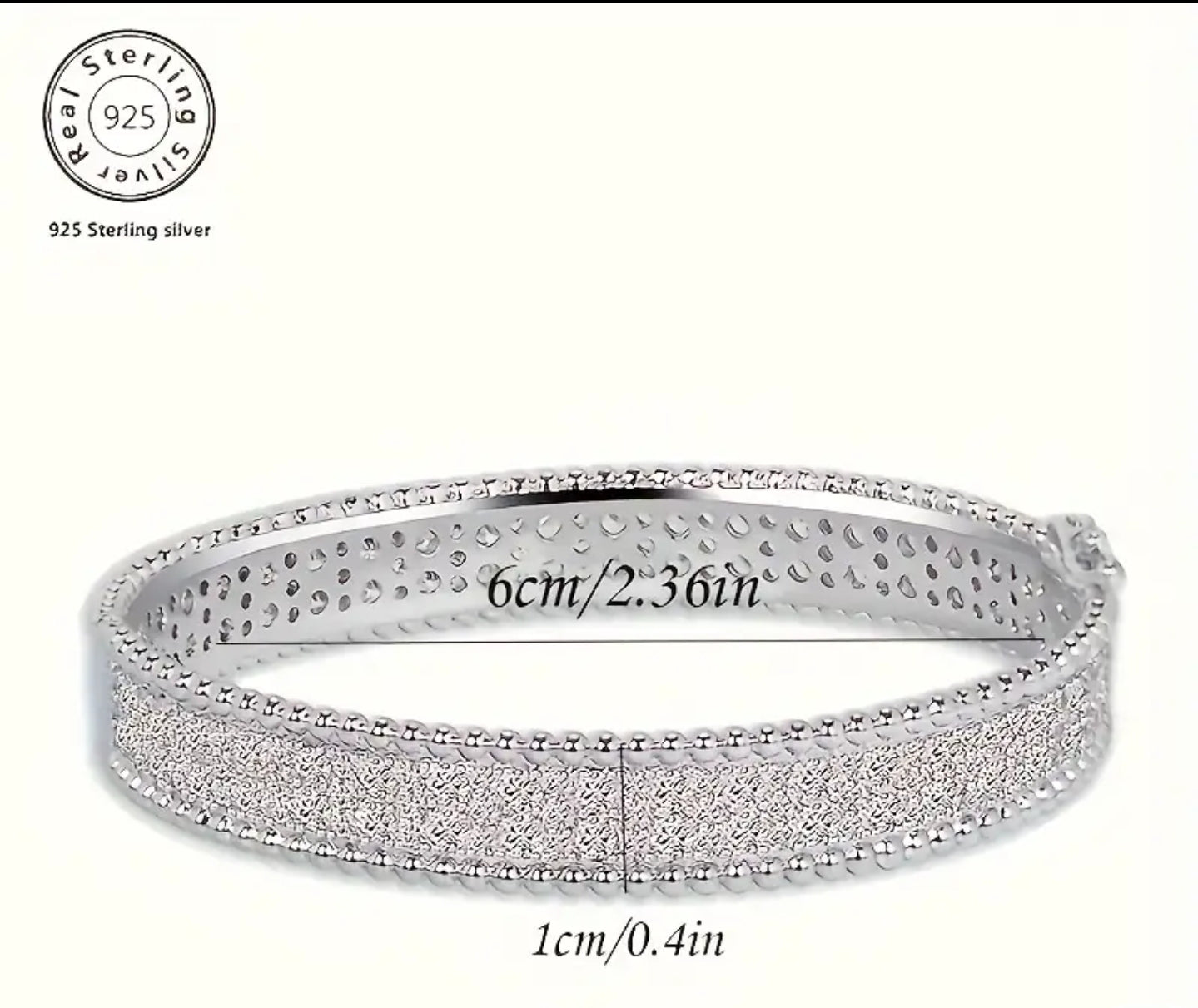 Pulsera de plata de ley 925 italiana