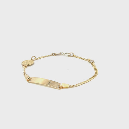 14K Gold Saint Benedict Bracelet for Child - Brazalete para Niño 14k Oro