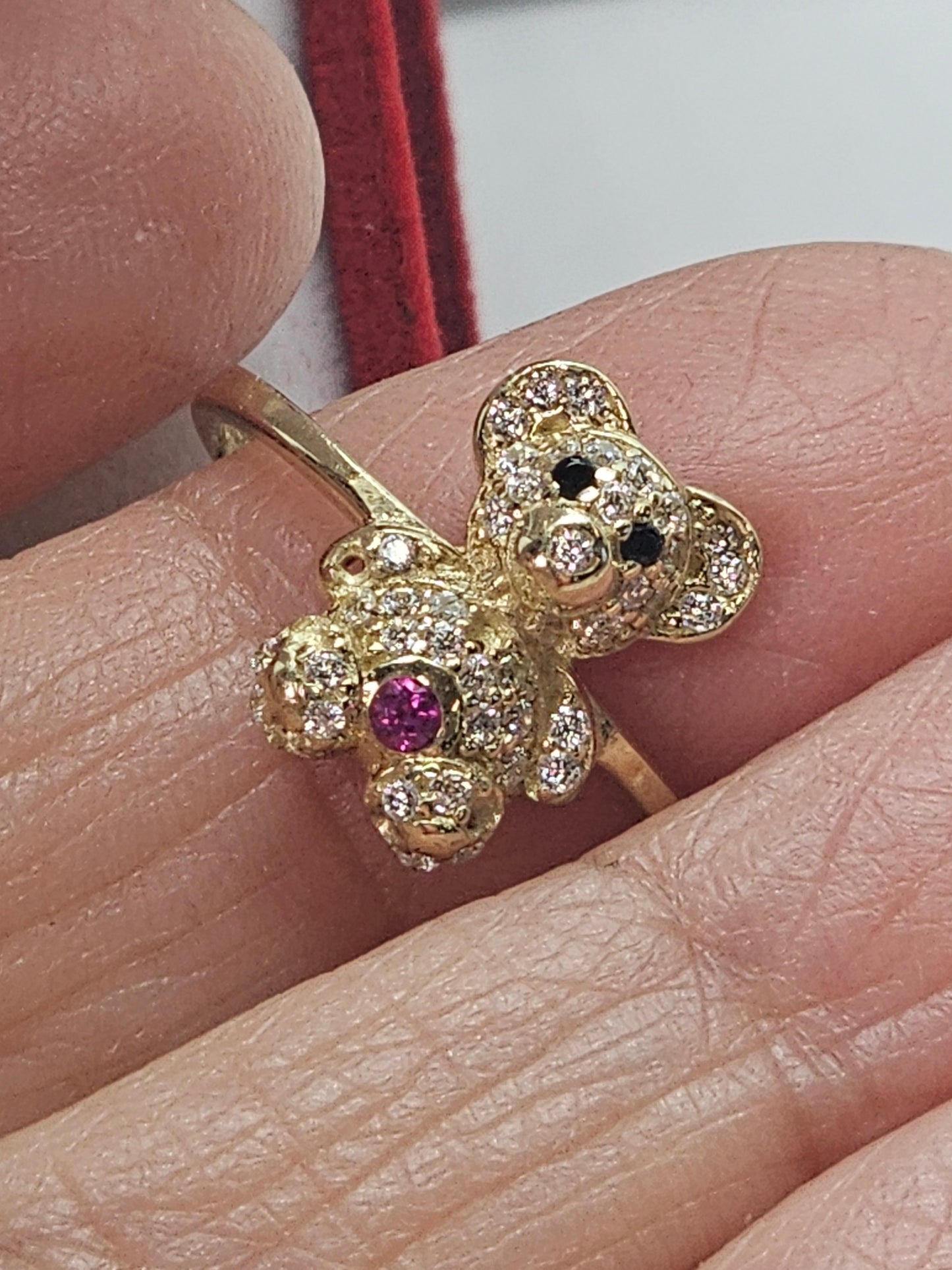 14k Gold Bear Ring #6.5 - Anillo De Osito 14k oro Solido #6.5