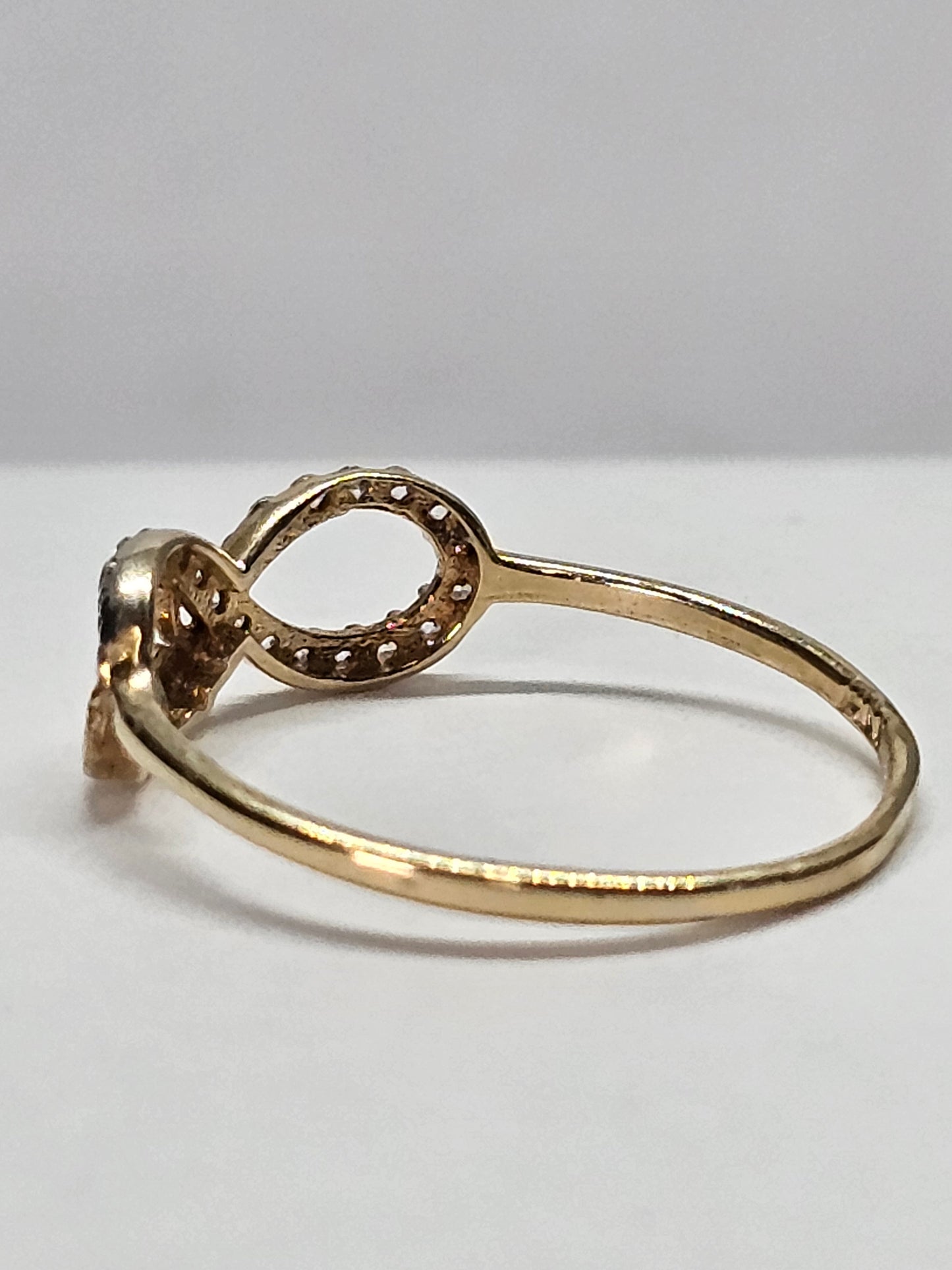 Anillo Love con Infinito de 14k