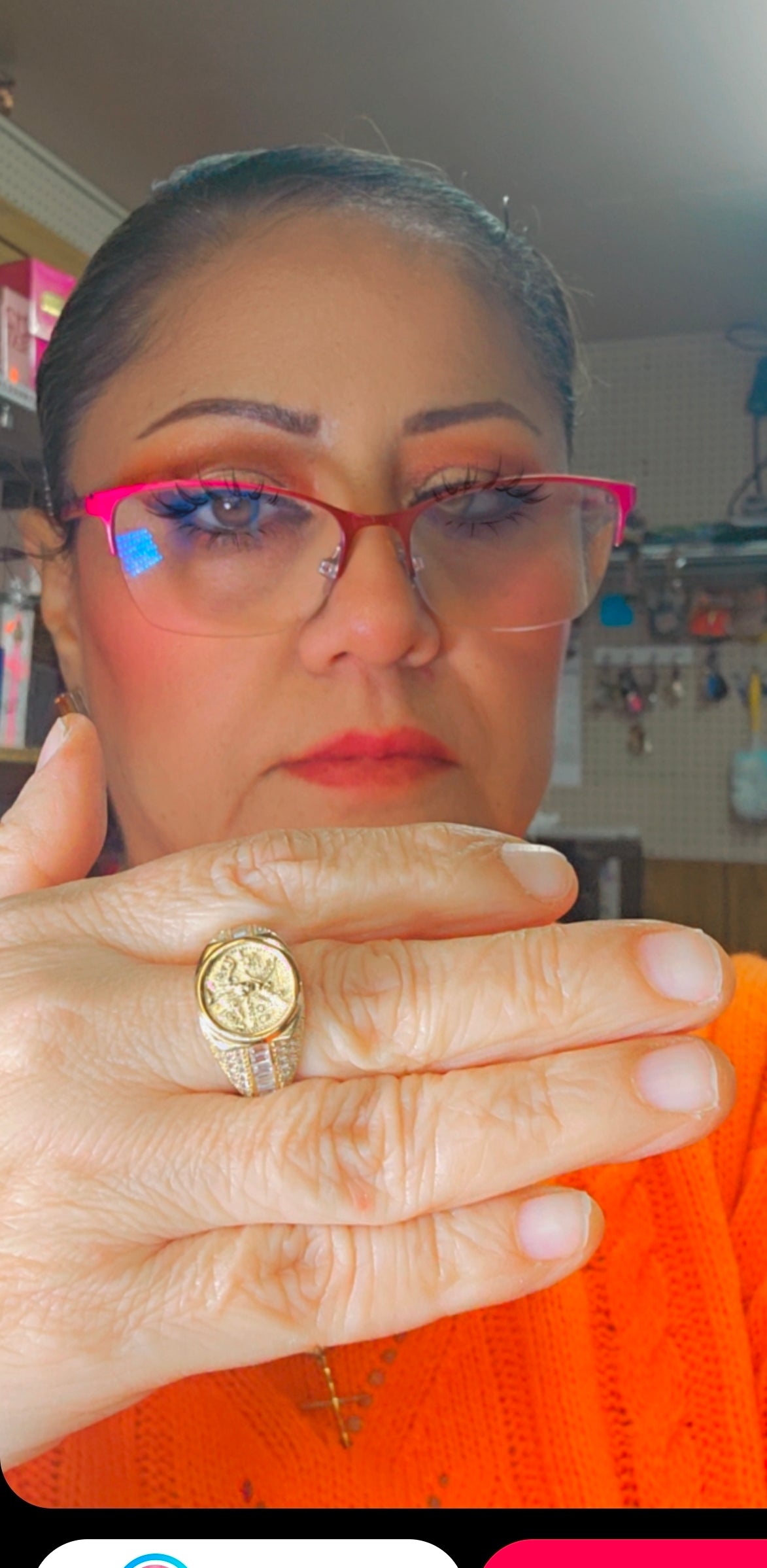 Anillo Hombre con Centenario Oro 14k #10.5