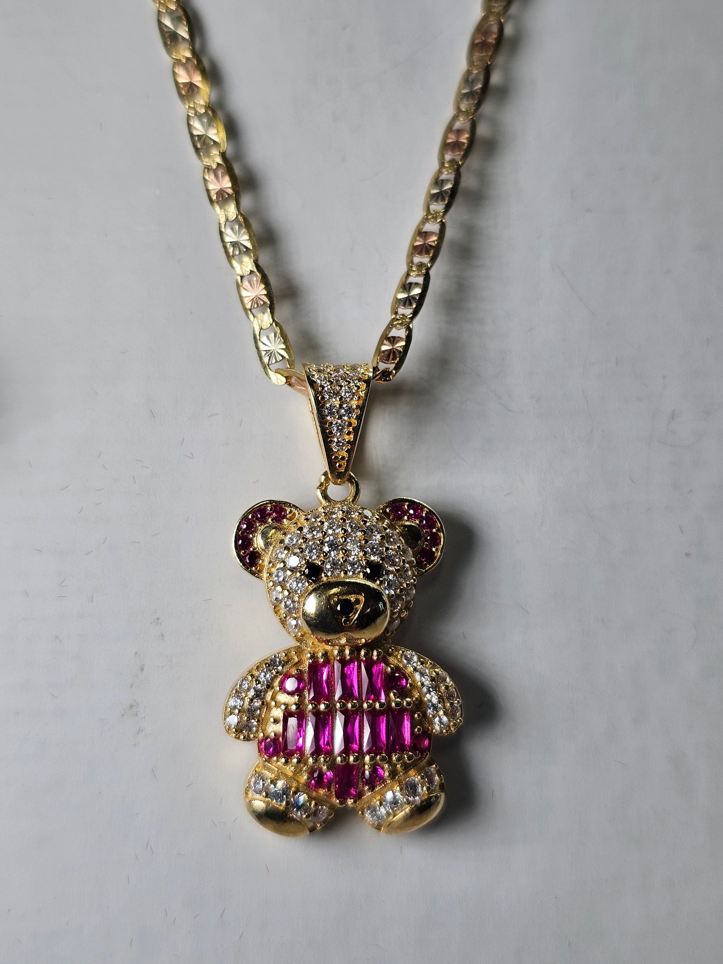 Set cadena y dige Oso 14k