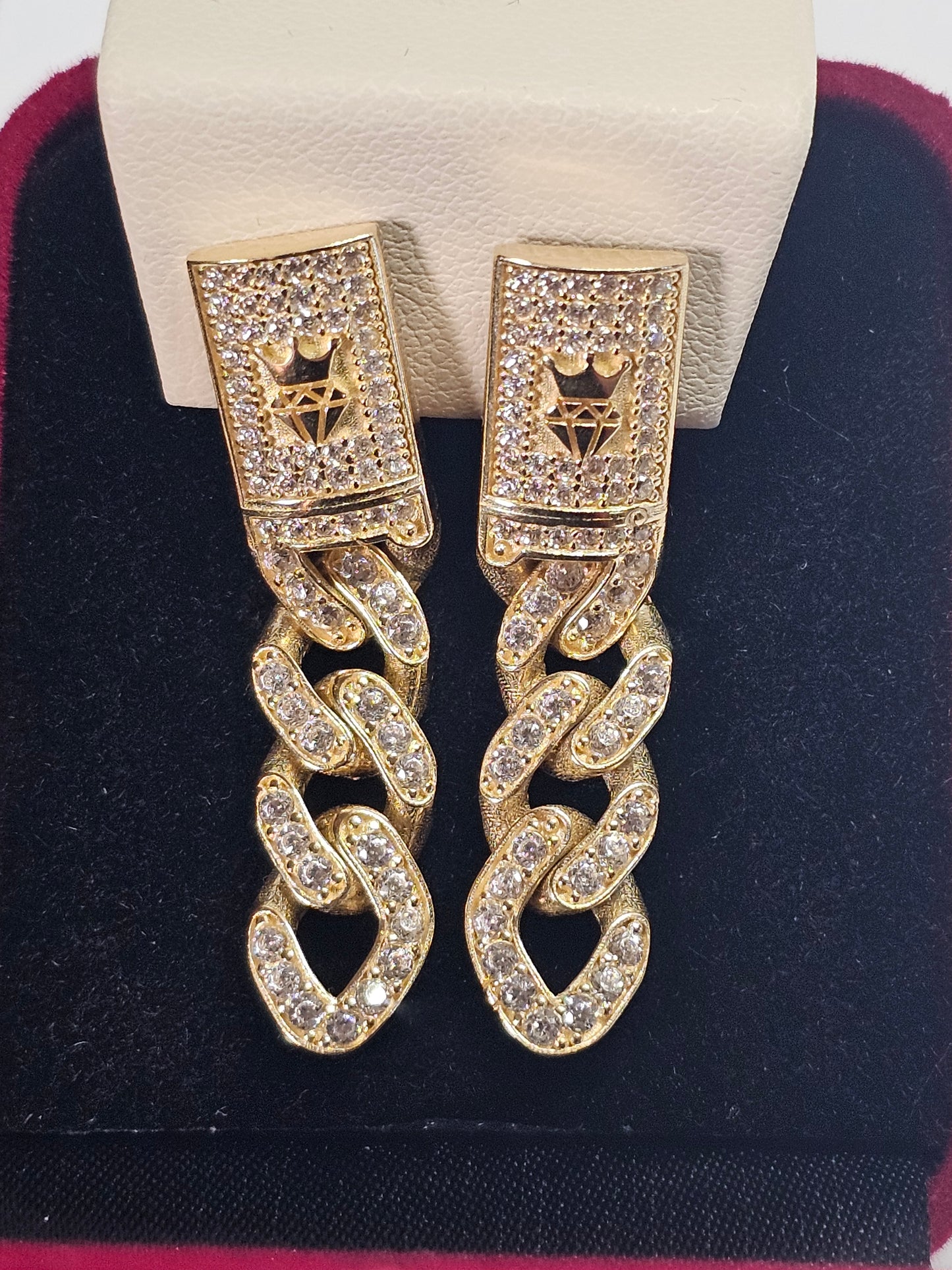 Aretes Colgantes 14k Oro