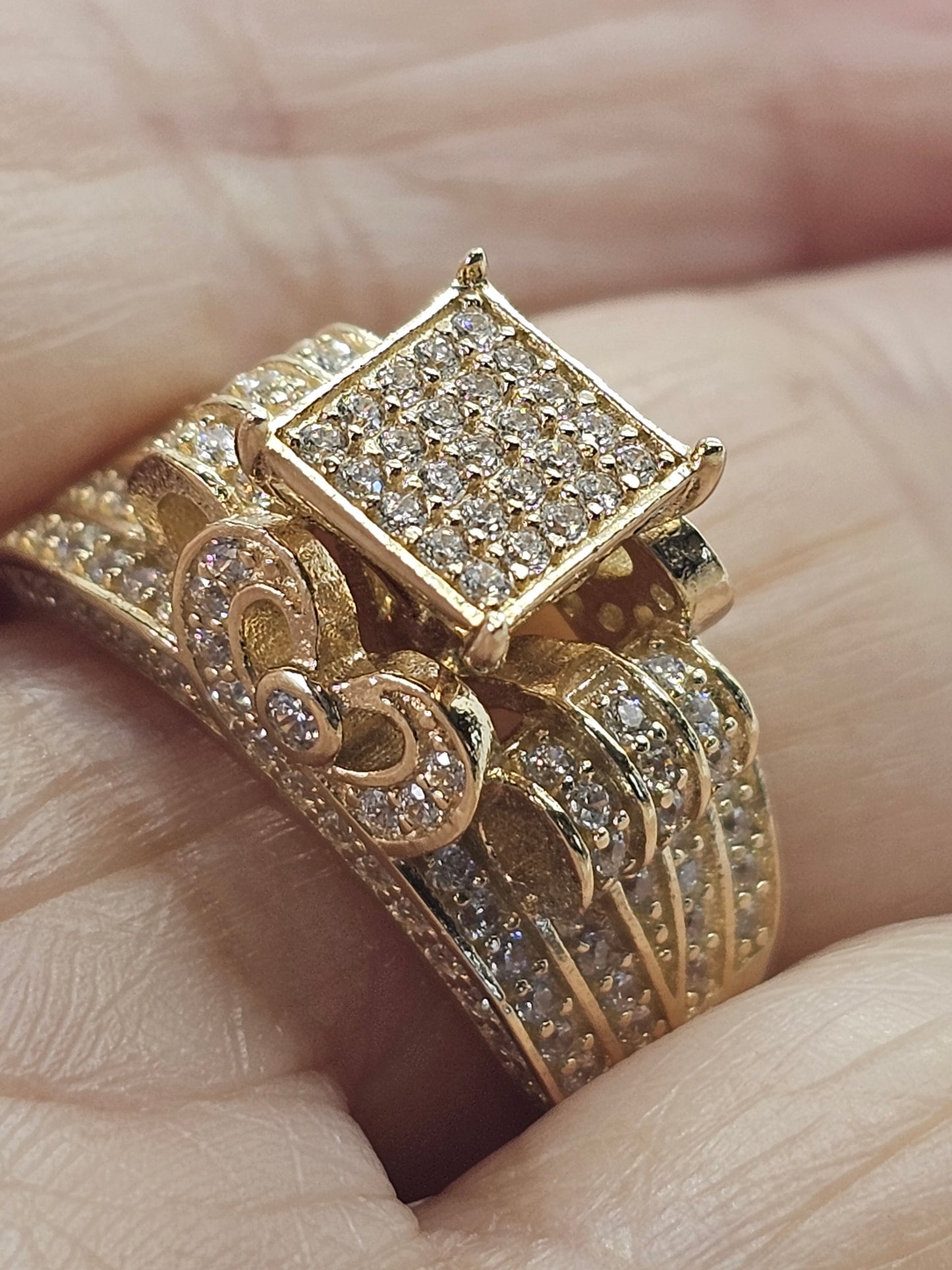 Anillo Princesa 14k Oro solido