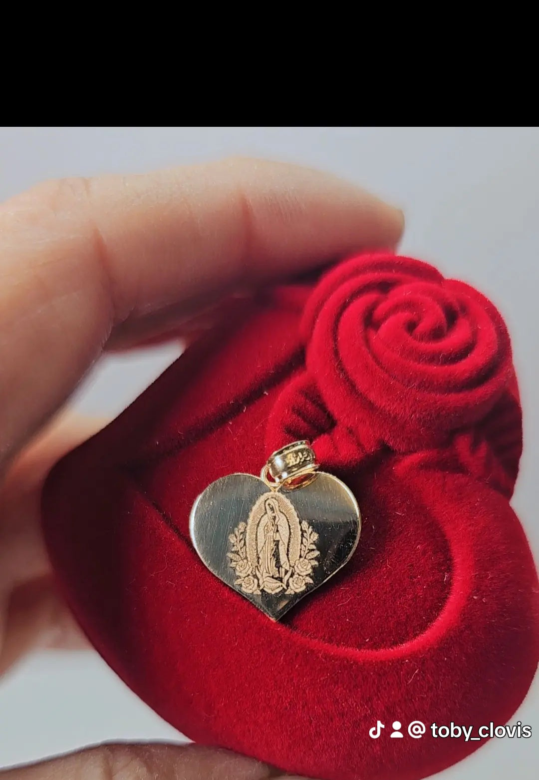 Dige 14k corazón Virgen de Guadalupe