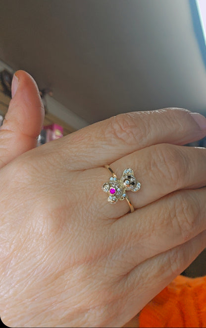 14k Gold Bear Ring #6.5 - Anillo De Osito 14k oro Solido #6.5