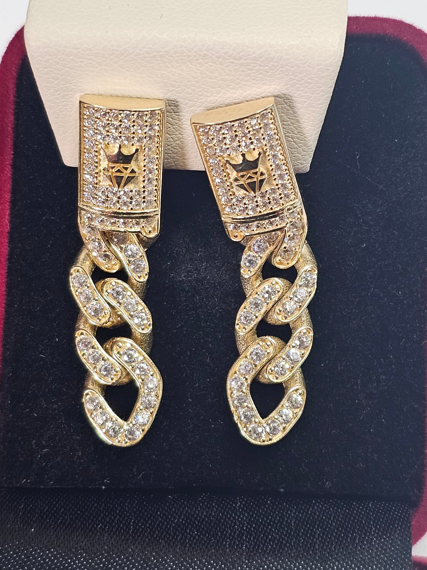 Aretes Colgantes 14k Oro