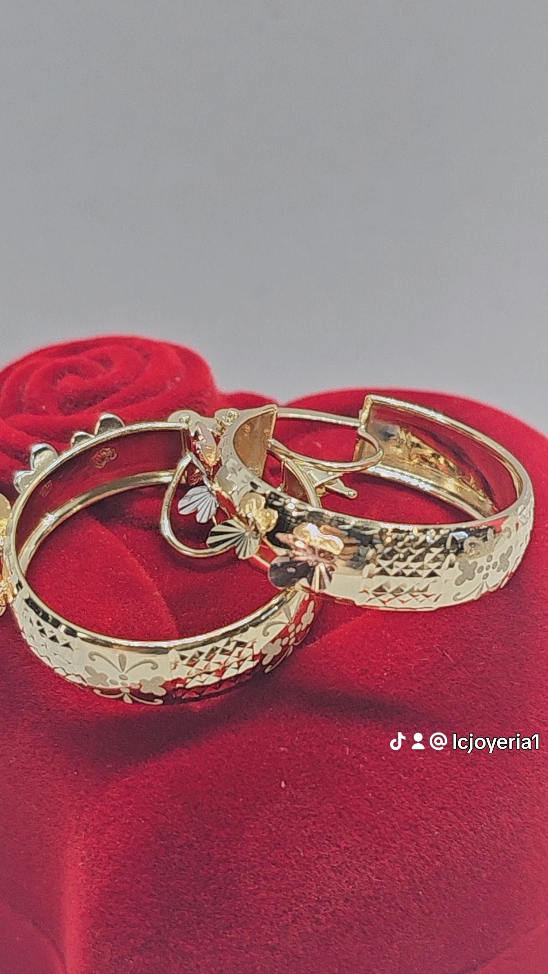 Arracada 14k oro Mariposa