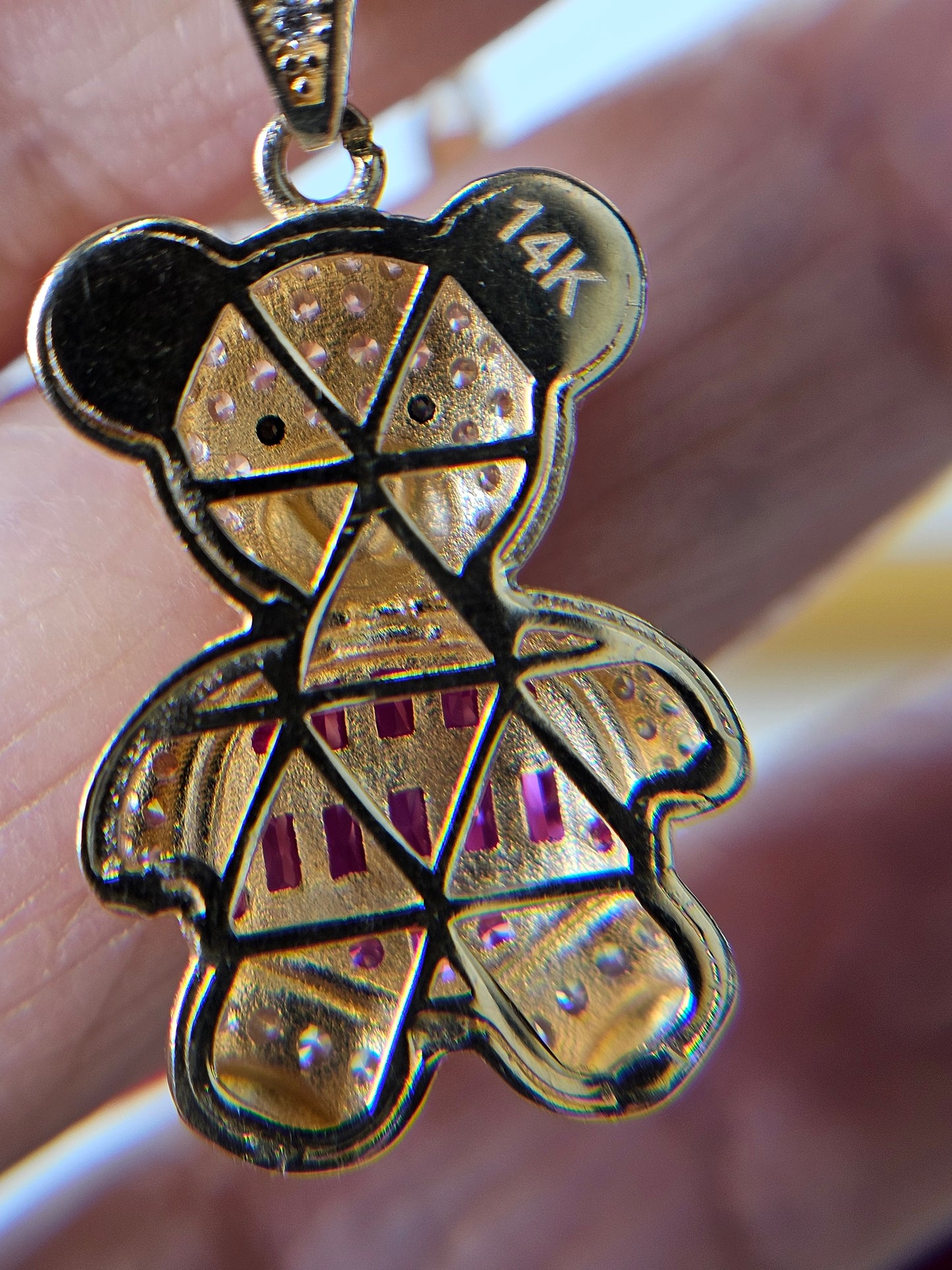 Set cadena y dige Oso 14k