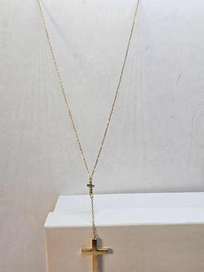 Gargantilla Cruz 14k oro