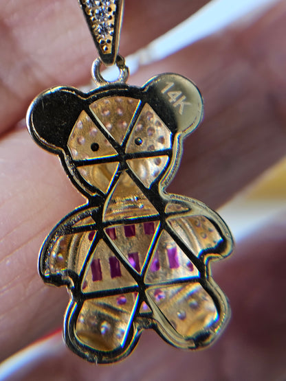 Set cadena y dige Oso 14k