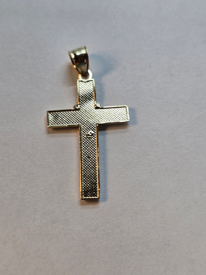 Dije Cruz Oro 14K con Rosario Integrado